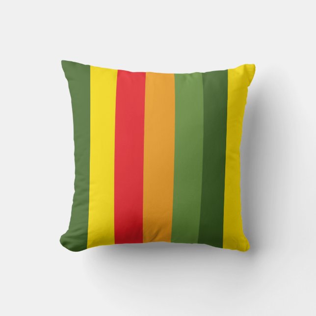 Contrastkleurstripe patroongeleider kussen (Voorkant)