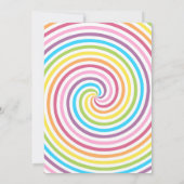 Contre- invitation d'anniversaire de rose de terre (Dos)