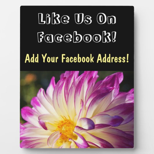 Contre-plaque Comme nous Sur Facebook! plaque (Devant)