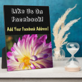 Contre-plaque Comme nous Sur Facebook! plaque (Côté)