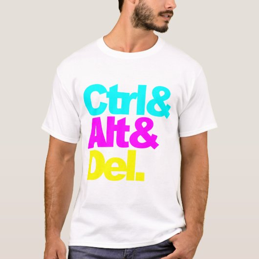 Control Alt Del, geek T-shirt (Voorkant)