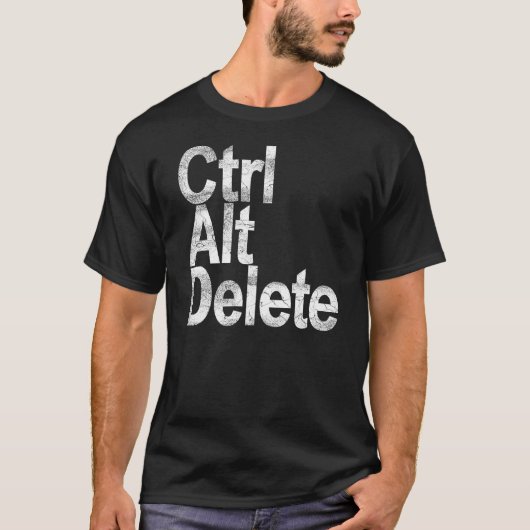 Control Alt Delete T-shirt (Voorkant)