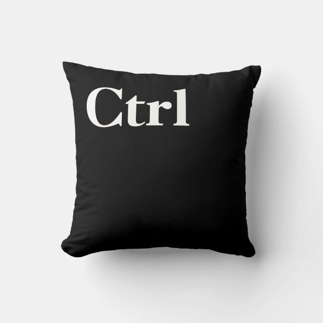 Control Ctrl-Button Nieuwigheidshoofdtoetsenbord Kussen (Voorkant)