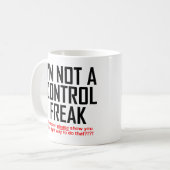 Control Freak Funny Mug Koffiemok (Voorkant links)