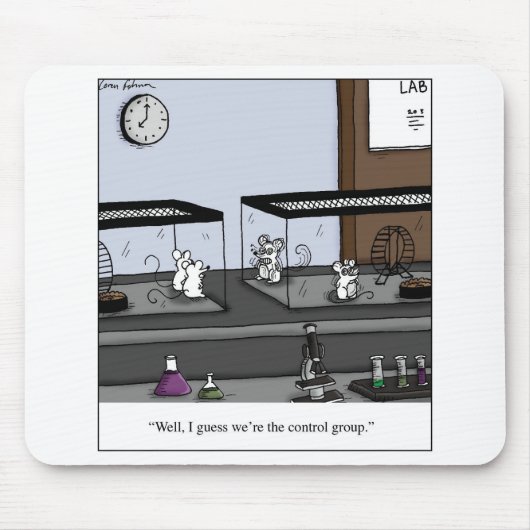 Control Group Lab Mice Cartoon Muismat (Voorkant)