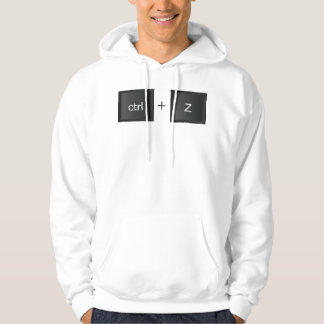 Control+Z "UNDO"-toetsenbordontwerp voor Button Hoodie