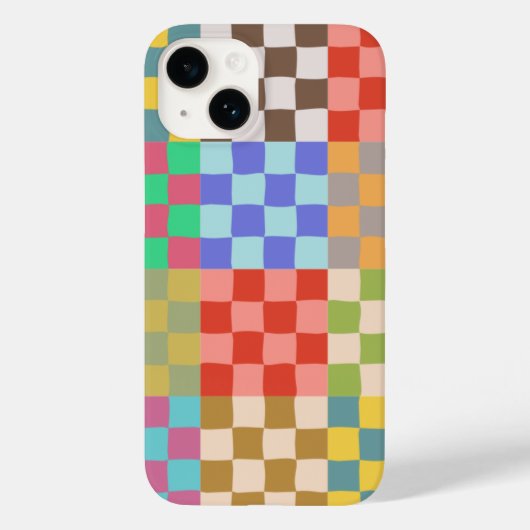 Controlbord voor kleurrijk gecontroleerd patroonpa Case-Mate iPhone case (Achterkant)