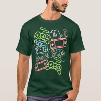 Controle alle Dingen Videospelcontroller 80's T-shirt