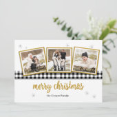 Contrôle de Buffalo et carte de Noël de l'or (Debout devant)