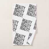 Contrôle de la réalité Typographie Moderne Minimal (Serviette à main)