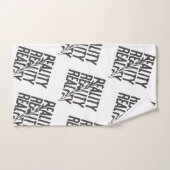 Contrôle de la réalité Typographie Moderne Minimal (Serviette à main)