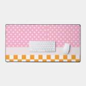 Contrôle de point monogramme rose orange personnal (Clavier et souris)