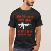 CONTRÔLE DES ARMES AR-15 DE T-SHIRT (Devant)