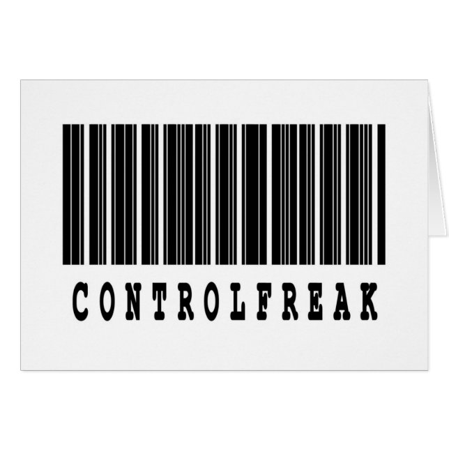 Controle freak barcode ontwerp (Voorkant Horizontaal)