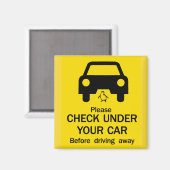 Controle onder auto, Australië Magneet (Voorkant / Achterkant)