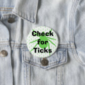 Controle op de Button van Ticks Lyme Disease Aware (In situ)