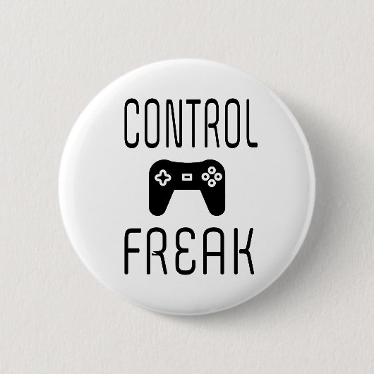 Controle over Freak-videogamer Ronde Button 5,7 Cm (Voorkant)