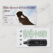 Controle over uw gezondheid - Visitekaartje (Voorkant / Achterkant)