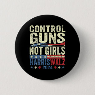 Controle Pistolen Niet Meisjes Vrouwen Rechten Har Ronde Button 5,7 Cm
