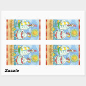 CONTROLE VAN HET ZEE, FUNNY STICKER Rectangle *Dat (Vel)