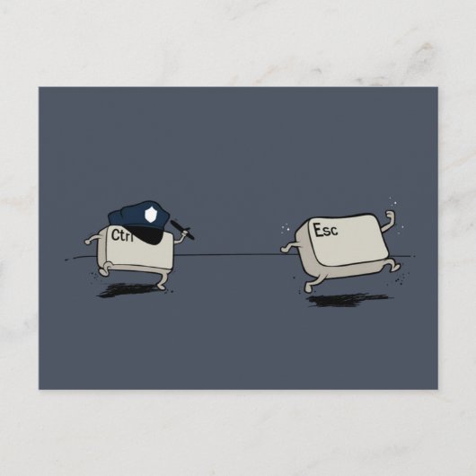 Controle versus Escape Briefkaart (Voorkant)