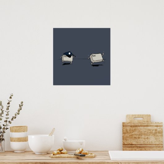Controle versus Escape Poster (Keuken)