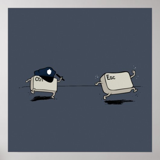 Controle versus Escape Poster (Voorkant)