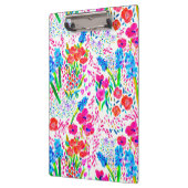 Controleboek voor waterverf bloemen die kleurrijk klembord (Links)