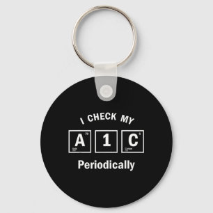 Controleer A1c Periodiek Funny Periodiek Systeem Sleutelhanger