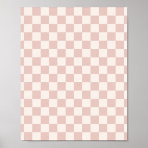 Controleer Bleek Beige Gecontroleerd Patrooncontro Poster