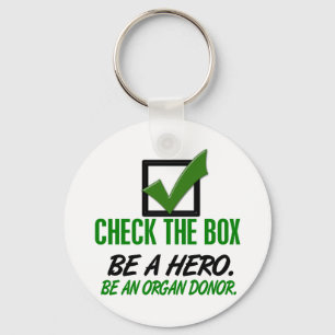 Controleer de doos als orgaandonor 1 sleutelhanger