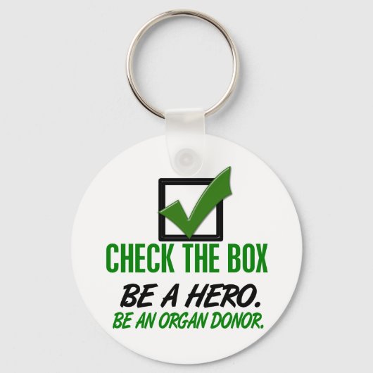 Controleer de doos als orgaandonor 1 sleutelhanger (Voorkant)