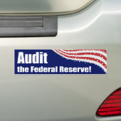 Controleer de FED bumpersticker (Op auto)