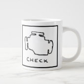 Controleer de indicatielamptekening van de motor jumbo beker (Rechts)