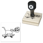 CONTROLEER DE MEOWT Hand Drage AANGEPASTE IT Rubberstempel (Gestempeld)