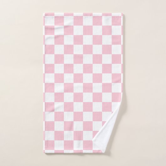 Controleer het Baby-roze en witte-controllerpatroo Bad Handdoek (Handdoek)