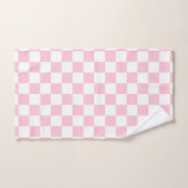 Controleer het Baby-roze en witte-controllerpatroo Bad Handdoek (Handdoek)