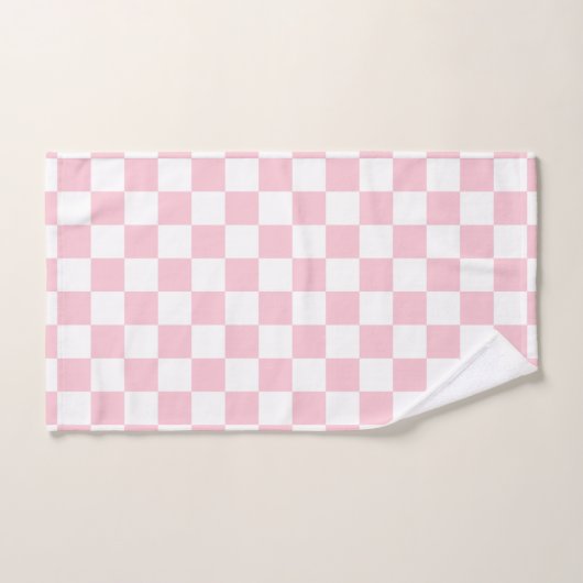 Controleer het Baby-roze en witte-controllerpatroo Bad Handdoek (Handdoek)