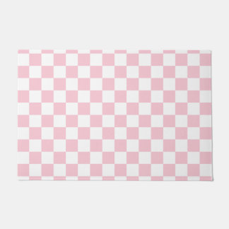 Controleer het Baby-roze en witte-controllerpatroo Deurmat