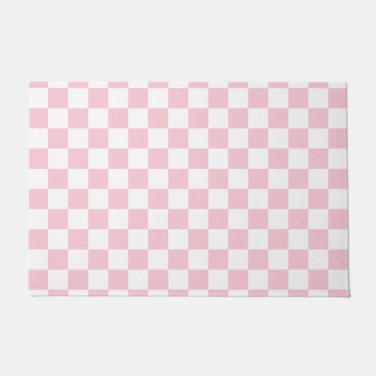 Controleer het Baby-roze en witte-controllerpatroo Deurmat (Voorkant)