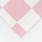 Controleer het Baby-roze en witte-controllerpatroo Fleece Deken (Hoek)