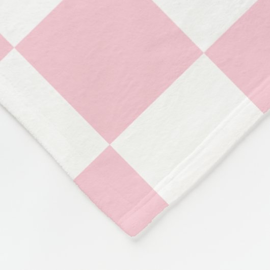 Controleer het Baby-roze en witte-controllerpatroo Fleece Deken (Hoek)