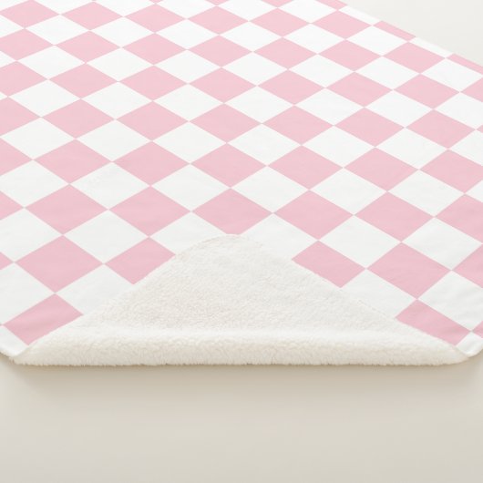 Controleer het Baby-roze en witte-controllerpatroo Sherpa Deken (3/4)