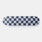 Controleer het Checkerboard-patroon in Blauw en be Skateboard (Horizontaal)