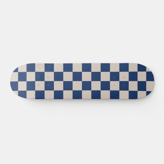 Controleer het Checkerboard-patroon in Blauw en be Skateboard (Horizontaal)