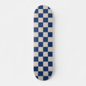 Controleer het Checkerboard-patroon in Blauw en be Skateboard (Voorkant)