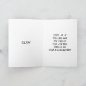 CONTROLEER HET JUBILEUM VAN DE EXPERATIE DATUM-1st Kaart (Binnen)