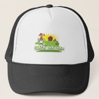 controleer het logo van het boerderij trucker pet