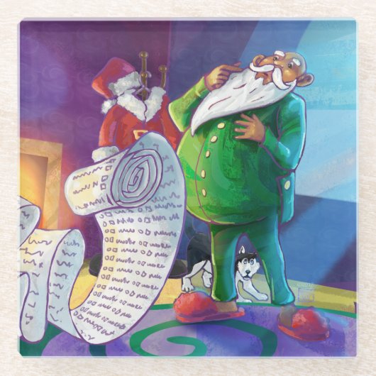 Controleer het tweemaal schilderen glazen onderzetter (Voorkant)