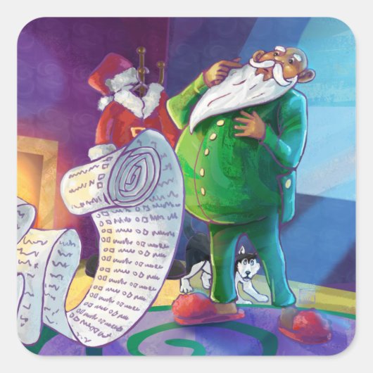 Controleer het tweemaal vierkante sticker (Voorkant)